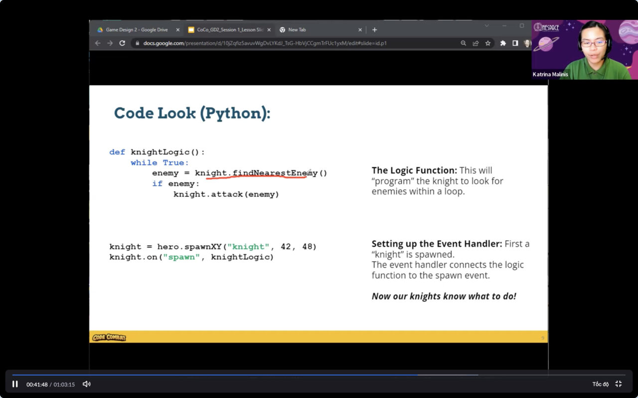 CodeCombat sử dụng ngôn ngữ lập trình Python.