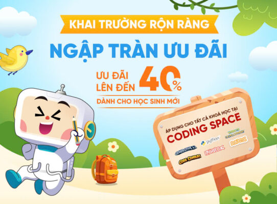 khuyến mãi khai trường giảm 40%