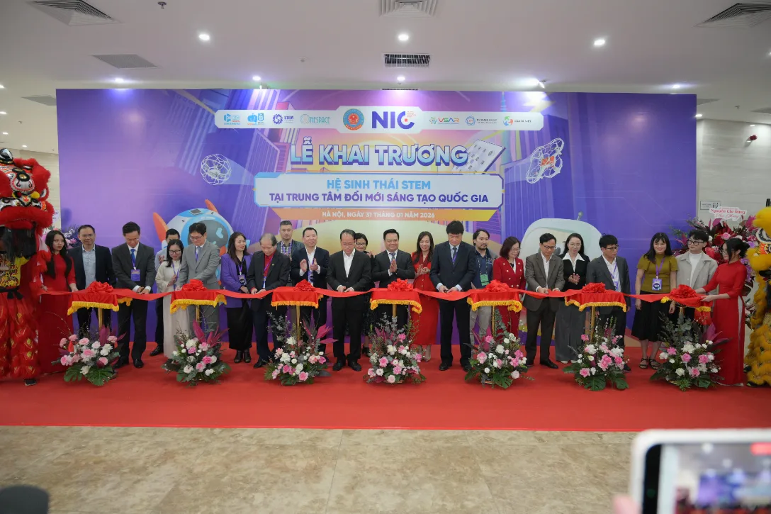 Lễ khai trương Hệ sinh thái STEM có sự góp mặt của cơ quan Nhà nước
